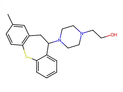 2-[4-(3-Methyl-5,6-dihydrobenzo[b][1]benzothiepin-6-yl)piperazin-1-yl]ethanol structure