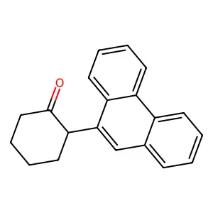 Cyclohexanone, 2-(9-phenanthrenyl)- structure