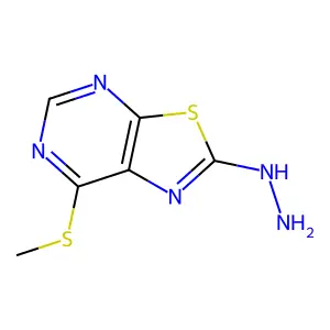 (7-Methylsulfanyl-[1,3]thiazolo[5,4-d]pyrimidin-2-yl)hydrazine structure