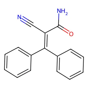 2-Cyano-3,3-diphenylprop-2-enamide structure
