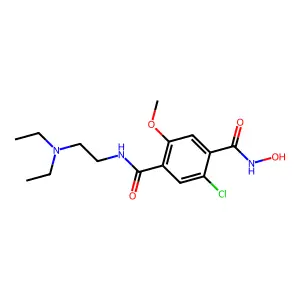 2-chloro-4-N-[2-(diethylamino)ethyl]-1-N-hydroxy-5-methoxybe structure