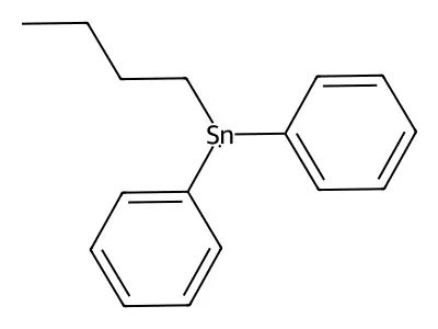 Stannane, butylhydroxydiphenyl- structure