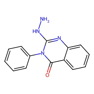 2-hydrazino-3-phenylquinazolin-4(3H)-one structure