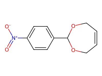 2-(4-Nitrophenyl)-4,7-dihydro-1,3-dioxepine structure