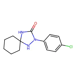 2-(4-Chlorophenyl)-1,2,4-triazaspiro[4.5]decan-3-one structure