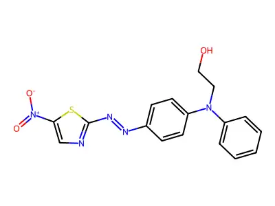 2-[4-[4-[(5-Nitro-1,3-thiazol-2-yl)diazenyl]phenyl]anilino]ethanol structure