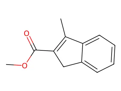 methyl 3-methyl-1H-indene-2-carboxylate structure