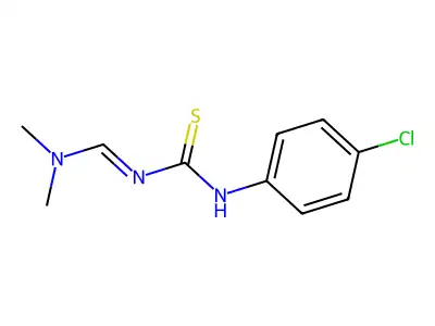 1-(4-Chlorophenyl)-3-[(dimethylamino)methylidene]thiourea structure
