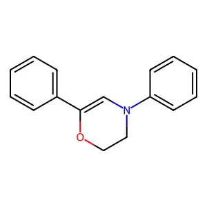 2H-1,4-Oxazine, 3,4-dihydro-4,6-diphenyl- structure