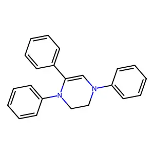 Pyrazine, 1,2,3,4-tetrahydro-1,4,5-triphenyl- structure