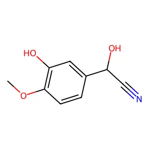 2-Hydroxy-2-(3-hydroxy-4-methoxyphenyl)acetonitrile structure