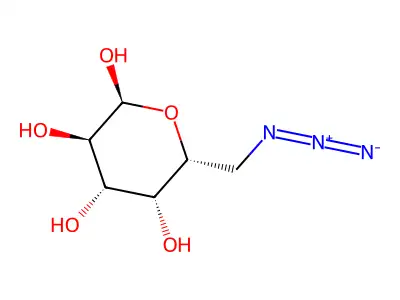 6-Azido-6-deoxy-alpha-D-galactopyranose structure