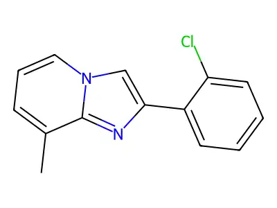 2-(2-Chlorophenyl)-8-methylimidazo[1,2-a]pyridine structure