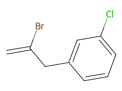 2-Bromo-3-(3-chlorophenyl)-1-propene structure