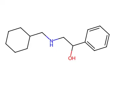 2-[(Cyclohexylmethyl)amino]-1-phenylethanol structure