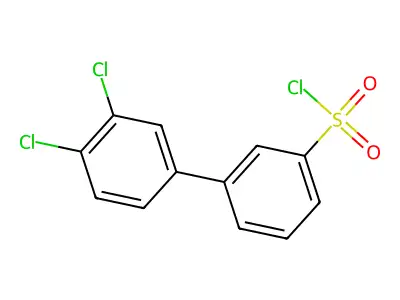 3-(3,4-dichlorophenyl)benzenesulfonyl Chloride structure