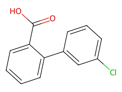 2-(3-chlorophenyl)benzoic Acid structure