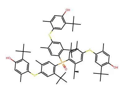4-[4-bis[2-tert-butyl-4-(5-tert-butyl-4-hydroxy-2-methylphenyl)sulfanyl-5-methylphenyl]phosphanyl-5-tert-butyl-2-methylphenyl]sulfanyl-2-tert-butyl-5-methylphenol structure