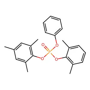 Phosphoric acid, 2,6-dimethylphenyl phenyl 2,4,6-trimethylphenyl ester structure