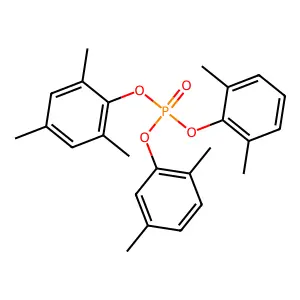 2,4,6-Trimethylphenyl 2,5-xylyl 2,6-xylyl phosphate structure