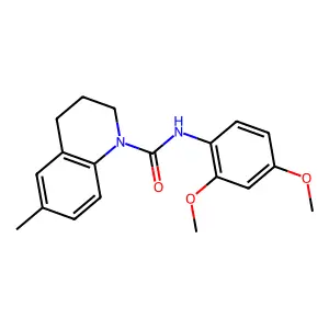 N-(2,4-dimethoxyphenyl)-6-methyl-3,4-dihydro-2H-quinoline-1-carboxamide structure