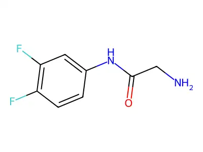 2-amino-N-(3,4-difluorophenyl)acetamide structure