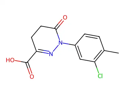1-(3-Chloro-4-methylphenyl)-6-oxo-1,4,5,6-tetrahydropyridazine-3-carboxylic acid structure