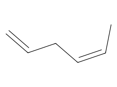 trans-1,4-Hexadiene structure