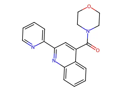 4-(Morpholine-4-carbonyl)-2-(pyridin-2-yl)quinoline structure