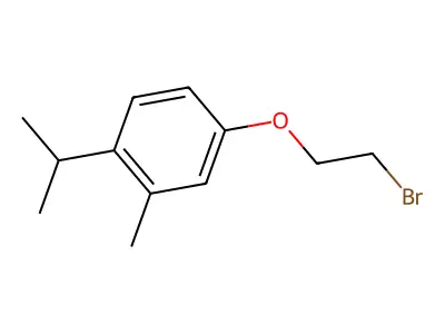 4-(2-Bromoethoxy)-2-methyl-1-(propan-2-yl)benzene structure