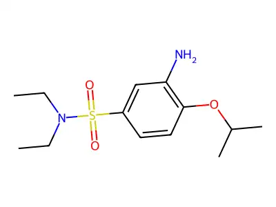 3-amino-N,N-diethyl-4-(propan-2-yloxy)benzene-1-sulfonamide structure
