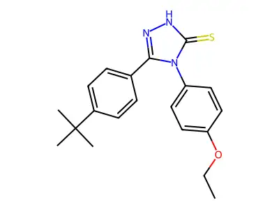 5-(4-tert-butylphenyl)-4-(4-ethoxyphenyl)-4H-1,2,4-triazole-3-thiol structure