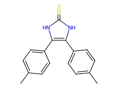 4,5-Di-p-tolyl-1,3-dihydro-imidazole-2-thione structure