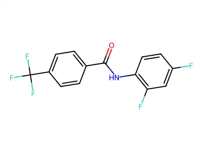 N-(2,4-difluorophenyl)-4-(trifluoromethyl)benzamide structure