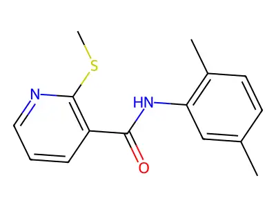 N-(2,5-Dimethylphenyl)-2-(methylthio)nicotinamide structure