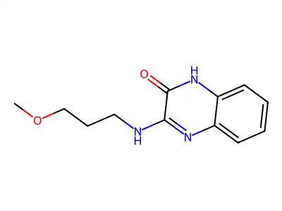 3-[(3-Methoxypropyl)amino]-1,2-dihydroquinoxalin-2-one structure