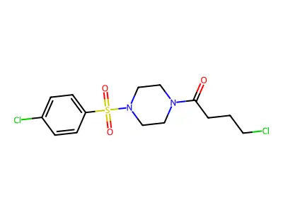 1-(4-Chlorobutanoyl)-4-[(4-chlorophenyl)sulfonyl]piperazine structure