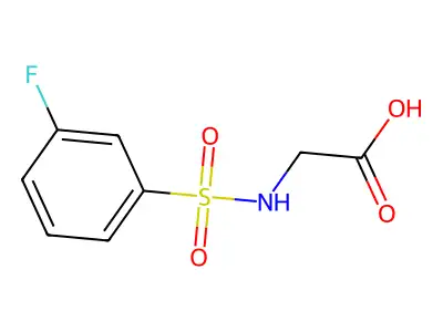 ((3-Fluorophenyl)sulfonyl)glycine structure