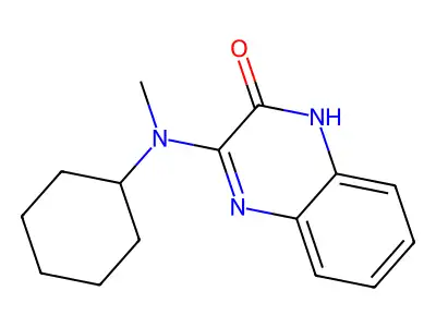 3-[Cyclohexyl(methyl)amino]-1,2-dihydroquinoxalin-2-one structure