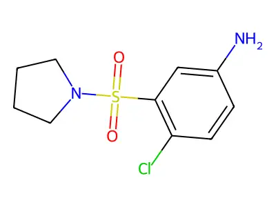 4-Chloro-3-(pyrrolidine-1-sulfonyl)aniline structure
