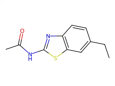 Acetamide, N-(6-ethyl-2-benzothiazolyl)-(9CI) structure
