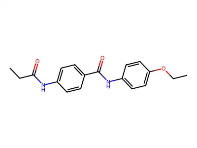 N-(4-ethoxyphenyl)-4-(propanoylamino)benzamide structure