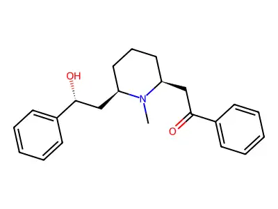 Lobeline, (+)- structure