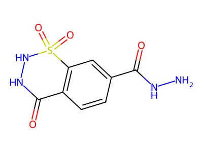 1,1,4-trioxo-3,4-dihydro-2H-1lambda6,2,3-benzothiadiazine-7-carbohydrazide structure