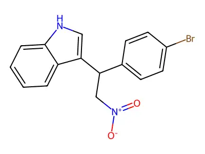 3-(1-(4-Bromophenyl)-2-nitroethyl)-1H-indole structure