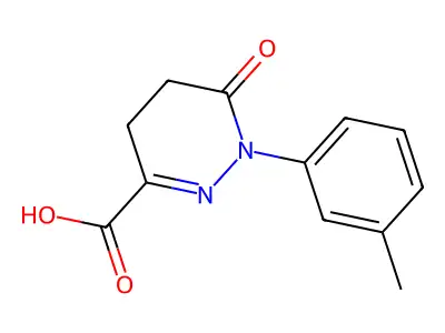 1-(3-Methylphenyl)-6-oxo-1,4,5,6-tetrahydropyridazine-3-carboxylic acid structure