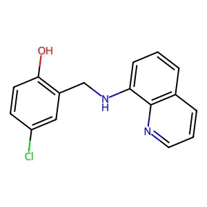 4-Chloro-2-[(quinolin-8-ylamino)methyl]phenol structure