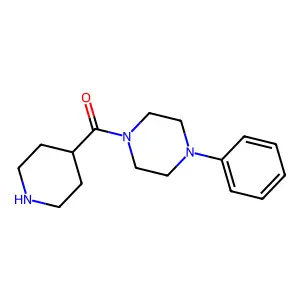 (4-Phenylpiperazin-1-yl)(piperidin-4-yl)methanone structure
