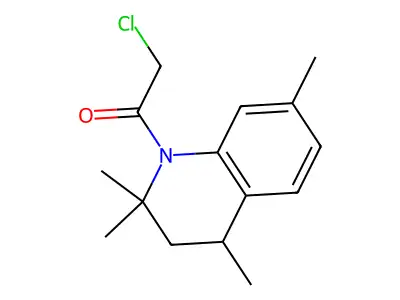 2-Chloro-1-(2,2,4,7-tetramethyl-3,4-dihydro-2H-quinolin-1-yl)-ethanone structure