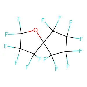 Perfluoro(1-oxaspiro[4.4]nonane) structure